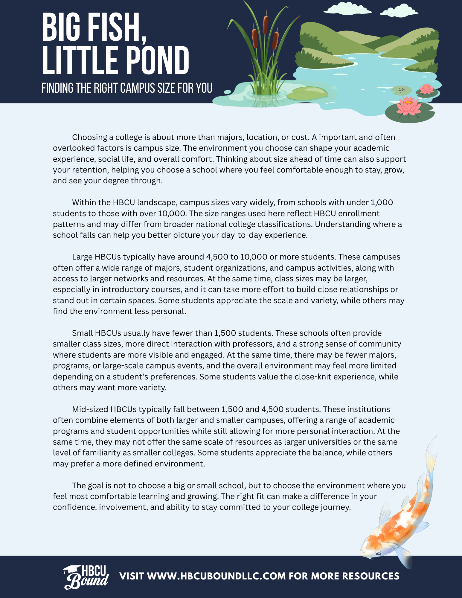 Big Fish, Little Pond