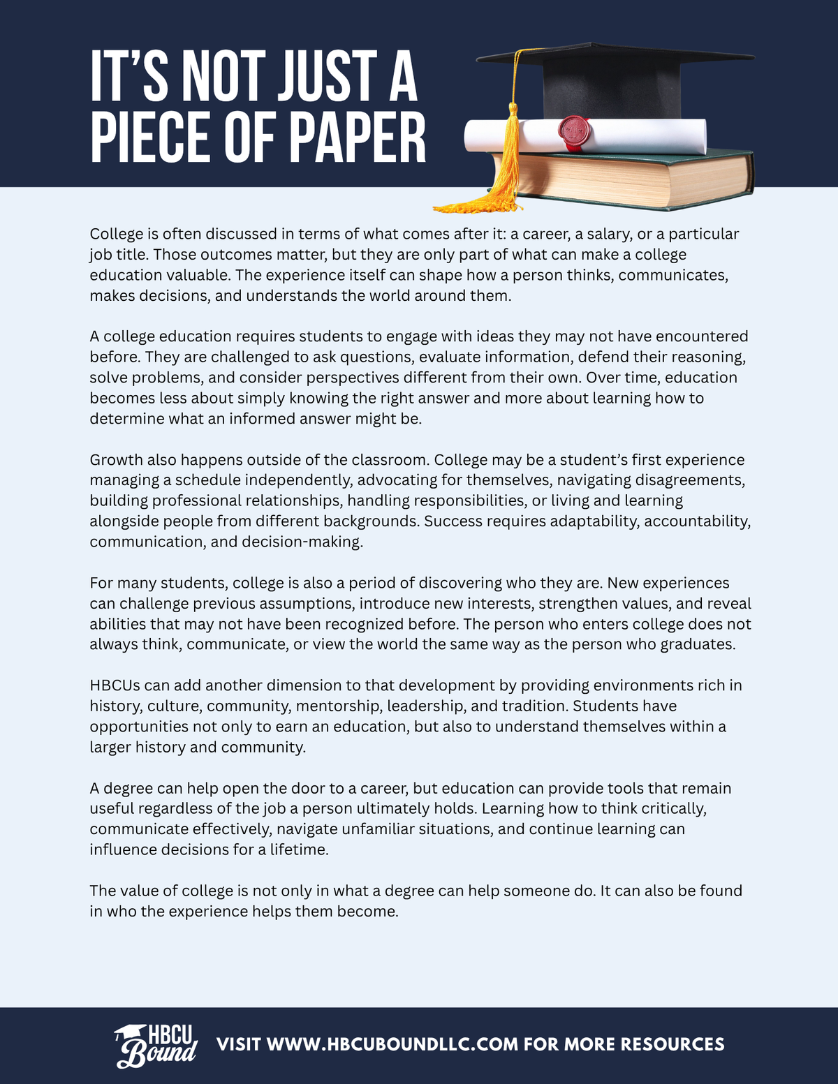 It's Not Just A Piece Of Paper