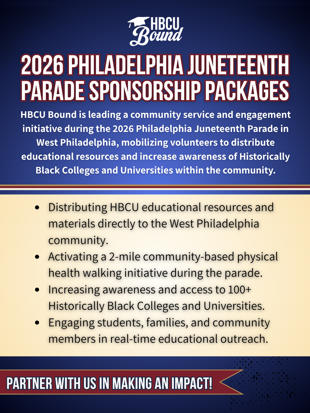 HBCU Bound Philadelphia Juneteenth Parade Sponsorship